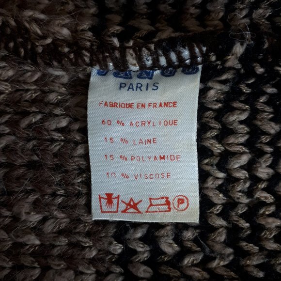 Vango Paris Vintage Tan Grandpa Knit Cardigan - Picture 6 of 12